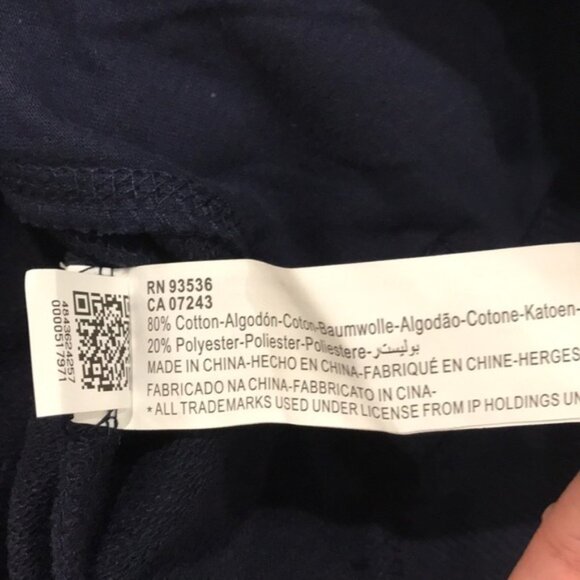 FILA Navy Short Sleeve Hoodie - Picture 3 of 4